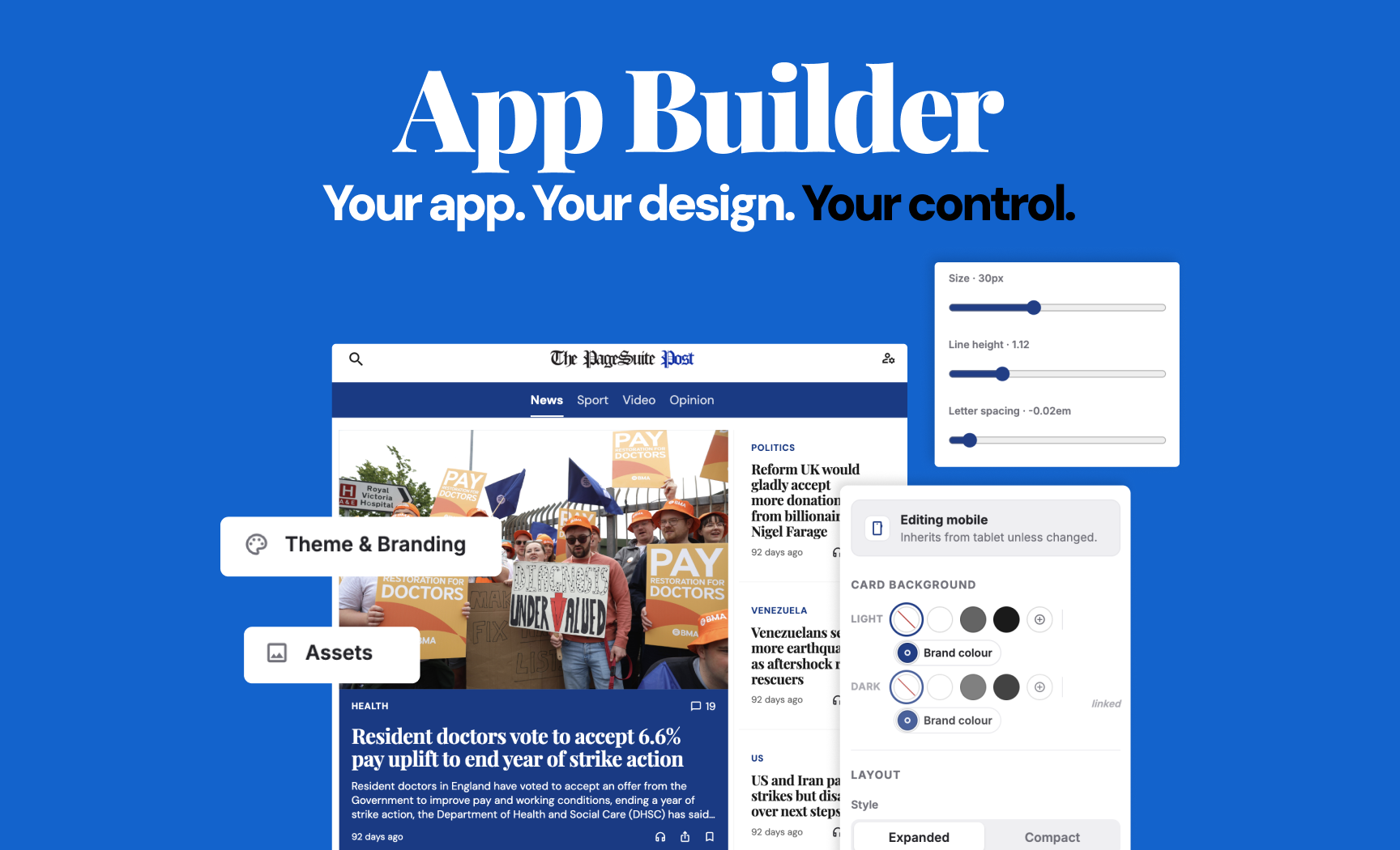 Your app, your way: introducing the PageSuite App Builder